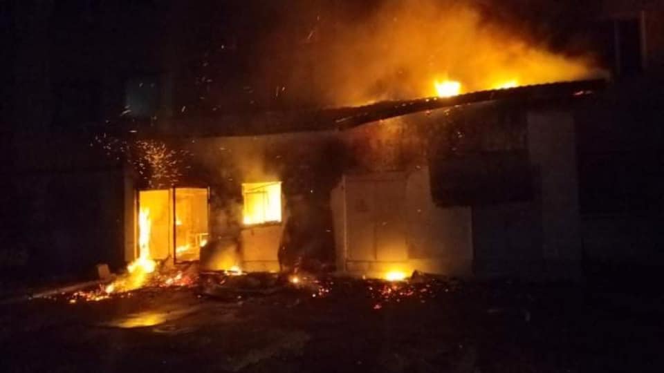 У Львові сталась пожежа у виробничій будівлі