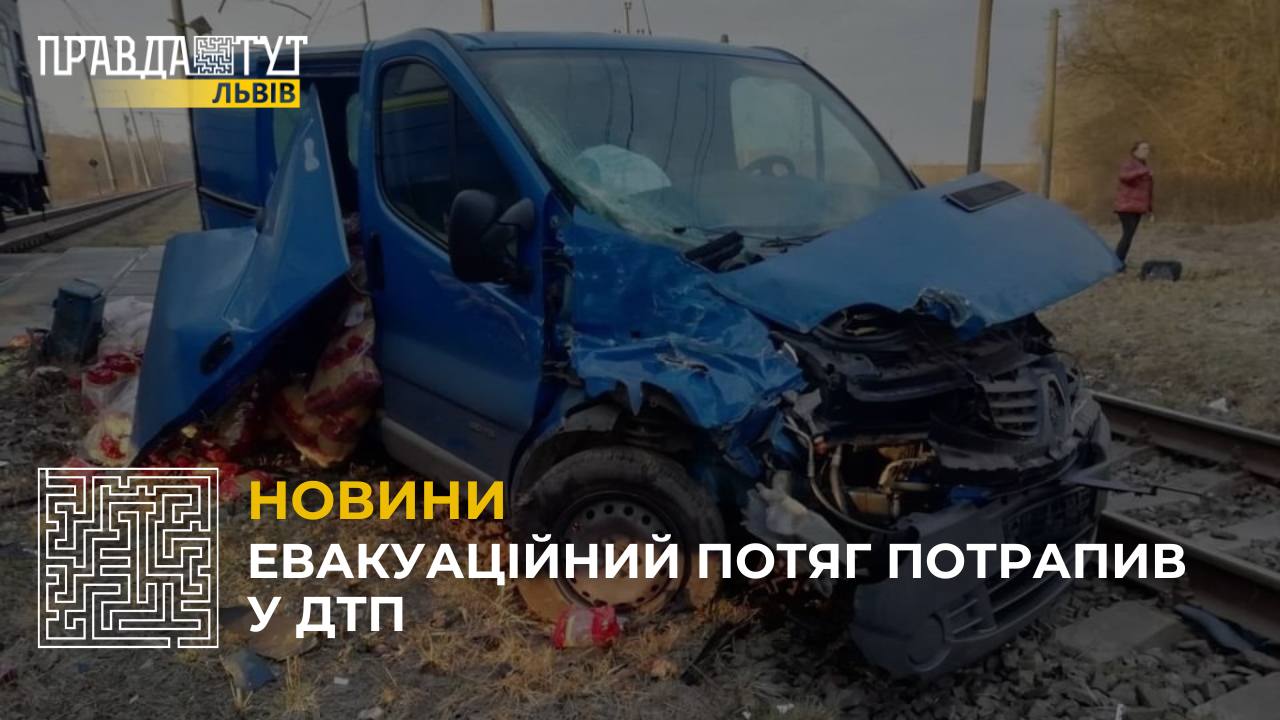 Евакуаційний потяг потрапив у ДТП на Львівщині (відео)