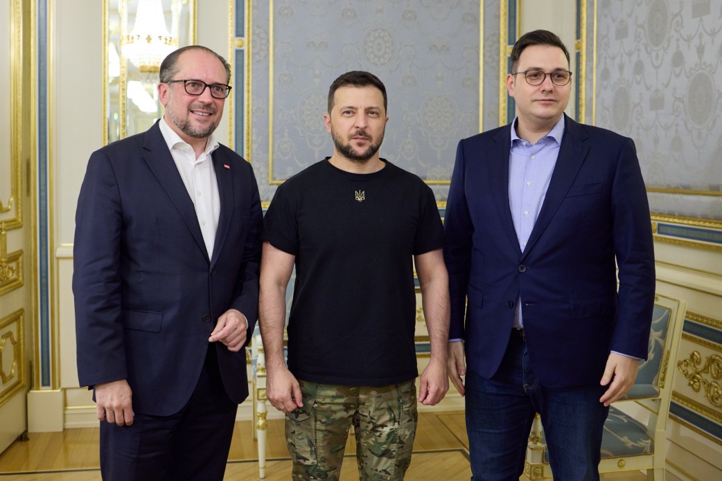 Зеленський провів зустріч з міністрами Австрії та Чехії (відео)