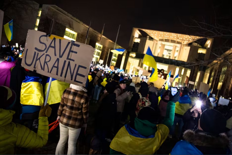 Українці у Німеччині вийшли на мітинг за надання Україні танків Leopard