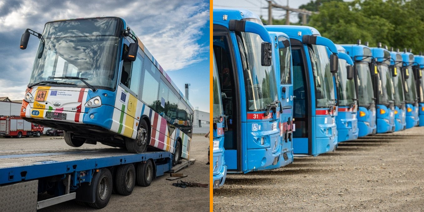 Україна отримала від ЄС 65 шкільних автобусів