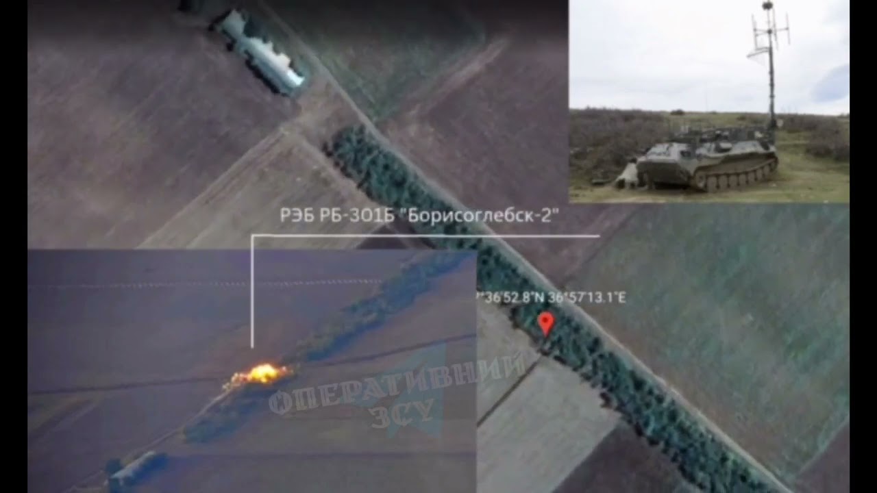 ЗСУ спалили ворожий комплекс РЕБ “Борисоглібськ-2” (ВІДЕО)