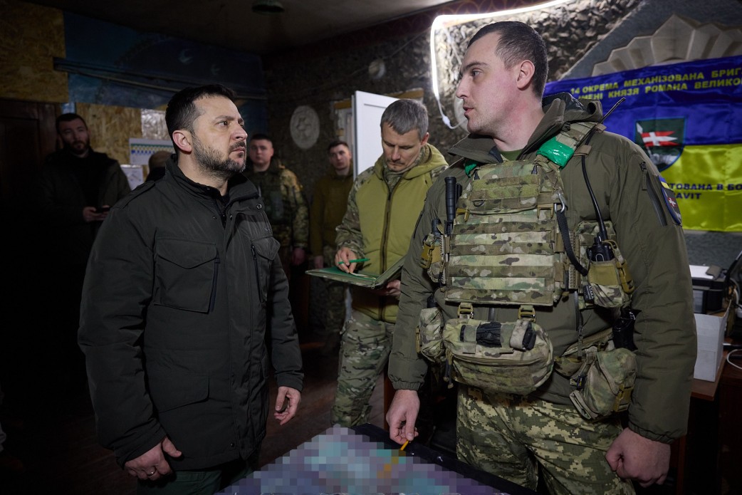 Зеленський відвідав передові позиції українських військ на Куп'янському напрямку