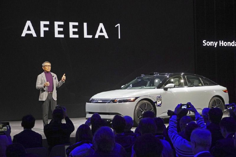 Sony і Honda презентували електричний автомобіль Afeela 1 на CES 2025