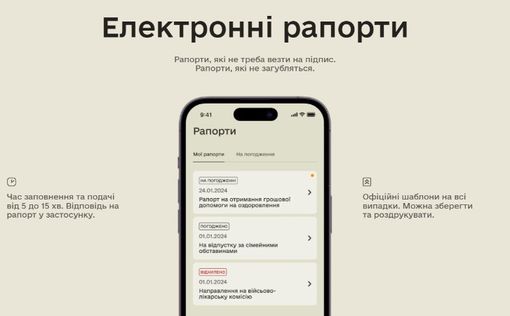 У застосунку "Армія+" з’явилися п’ять нових рапортів