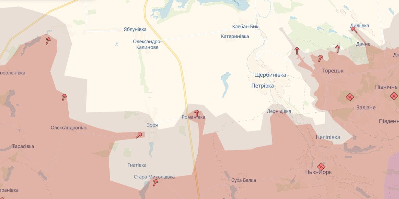 Росіяни окупували два населені пункти на Донеччині – DeepState