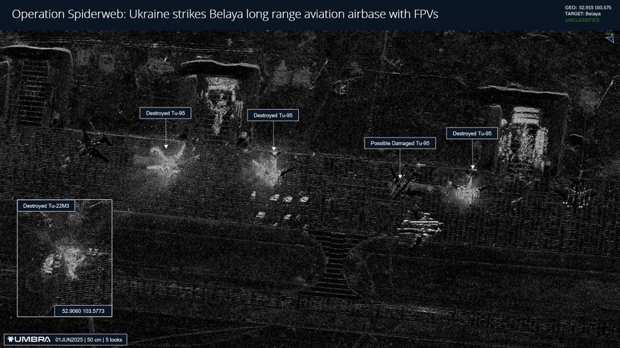 СБУ вдарила по авіабазі "Бєлая": оприлюднено супутникові знімки