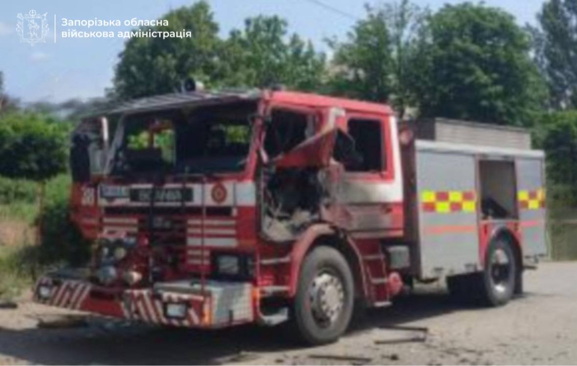 Росіяни знову обстріляли рятувальників на Запоріжжі
