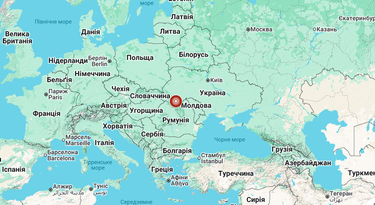 Землетрус магнітудою 2,6 сколихнув Чернівецьку область