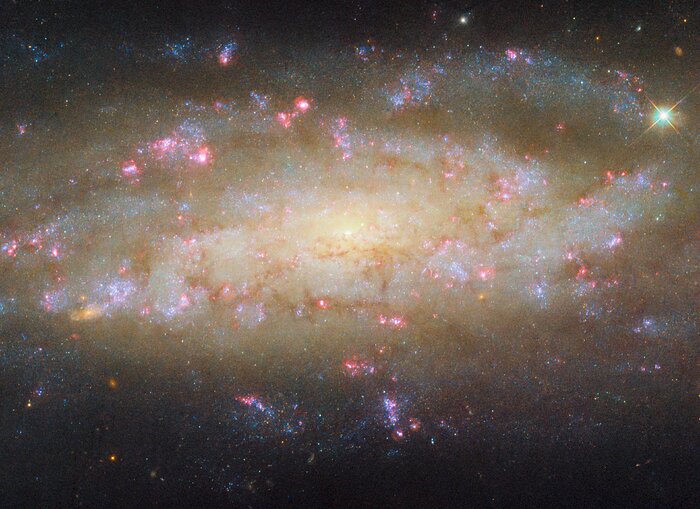 Hubble зафіксував детальне фото активної спіральної галактики в сузір’ї Журавля