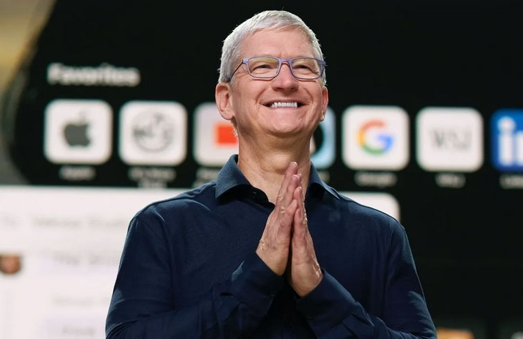 Тім Кук заробляє менше за інших CEO, попри капіталізацію Apple у $4 трлн