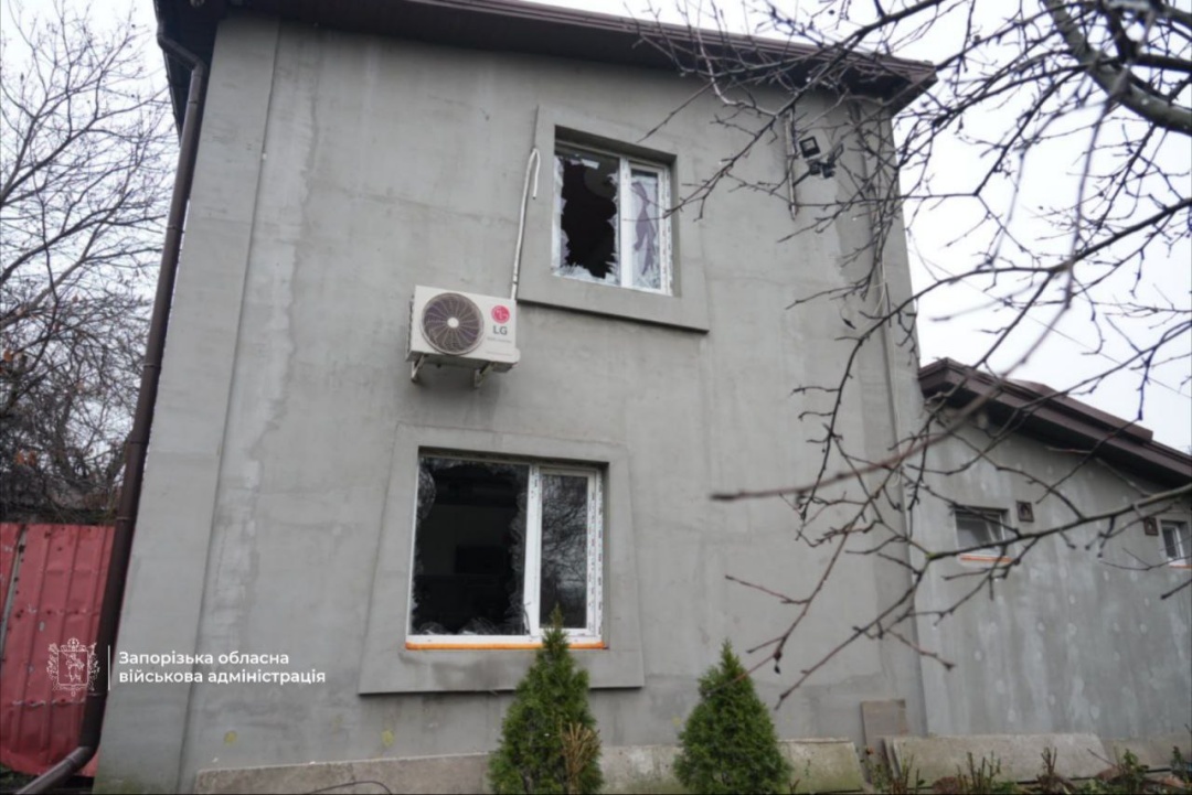 Атака дрона на Запоріжжя: у приватному секторі пошкоджено житлові будинки