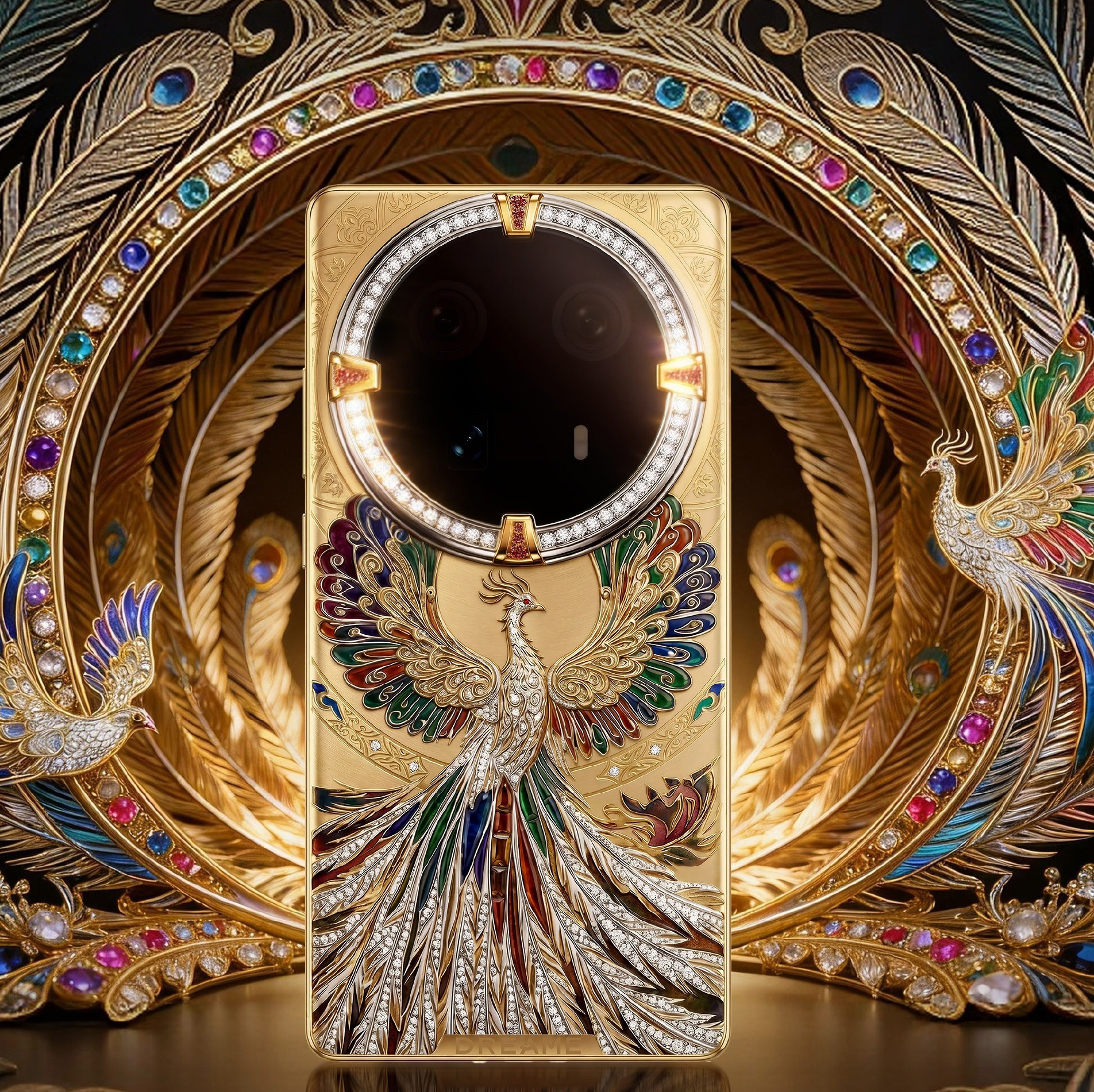Phoenix і Golden Dragon: у Китаї анонсували золоті смартфони, інкрустовані діамантами