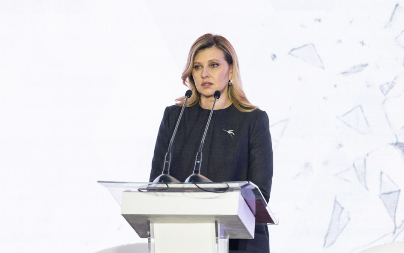 Олена Зеленська на конференції закликала світ відновити справедливість щодо українських дітей