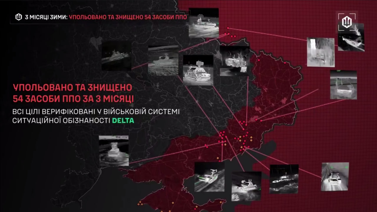 Сили безпілотних систем знищили 54 засоби ППО рф за зиму