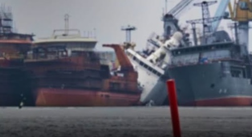 Українські сили уразили російський корабель на суднобудівному заводі в Ленінградській області