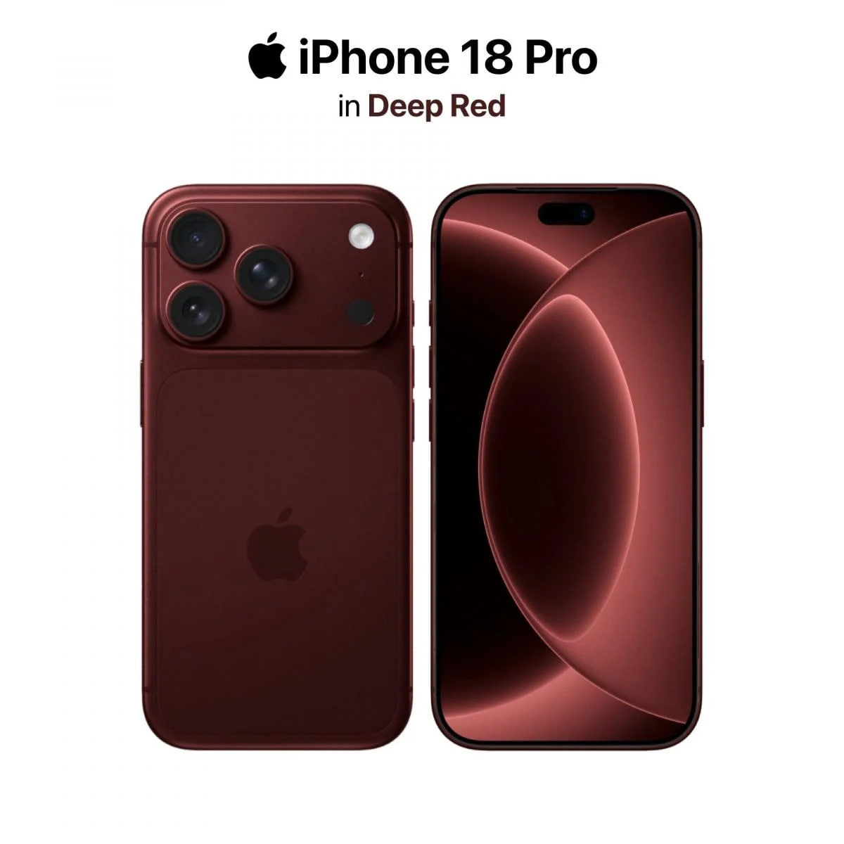 У мережі показали iPhone 18 Pro у новому “глибокому червоному” дизайні