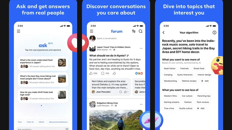 Meta тестує окремий застосунок Forum для груп у Facebook