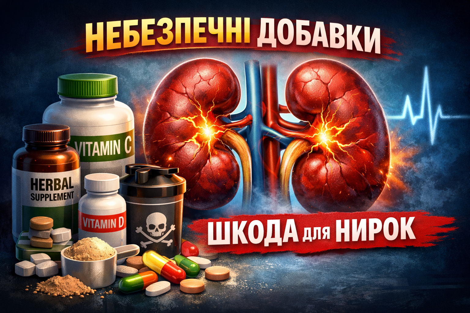 Ці добавки «б’ють» по нирках: лікарі назвали небезпечну п’ятірку
