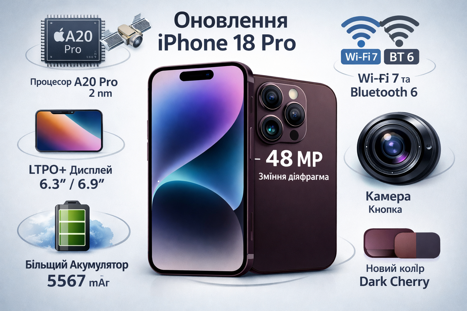 iPhone 18 Pro: 12 оновлень, які змінять уявлення про смартфон вже восени