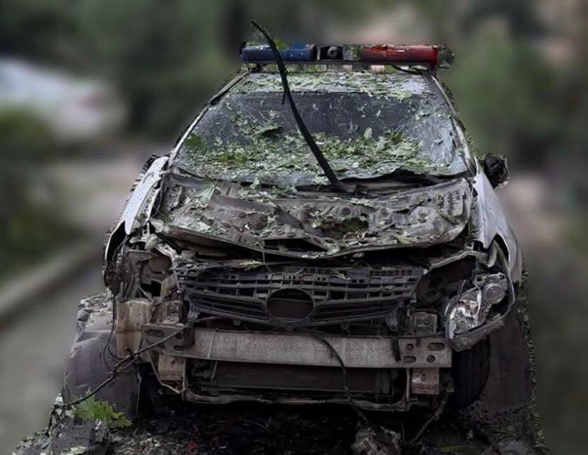 У Краматорську FPV-дрон росіян атакував екіпаж патрульних: поранено поліцейського
