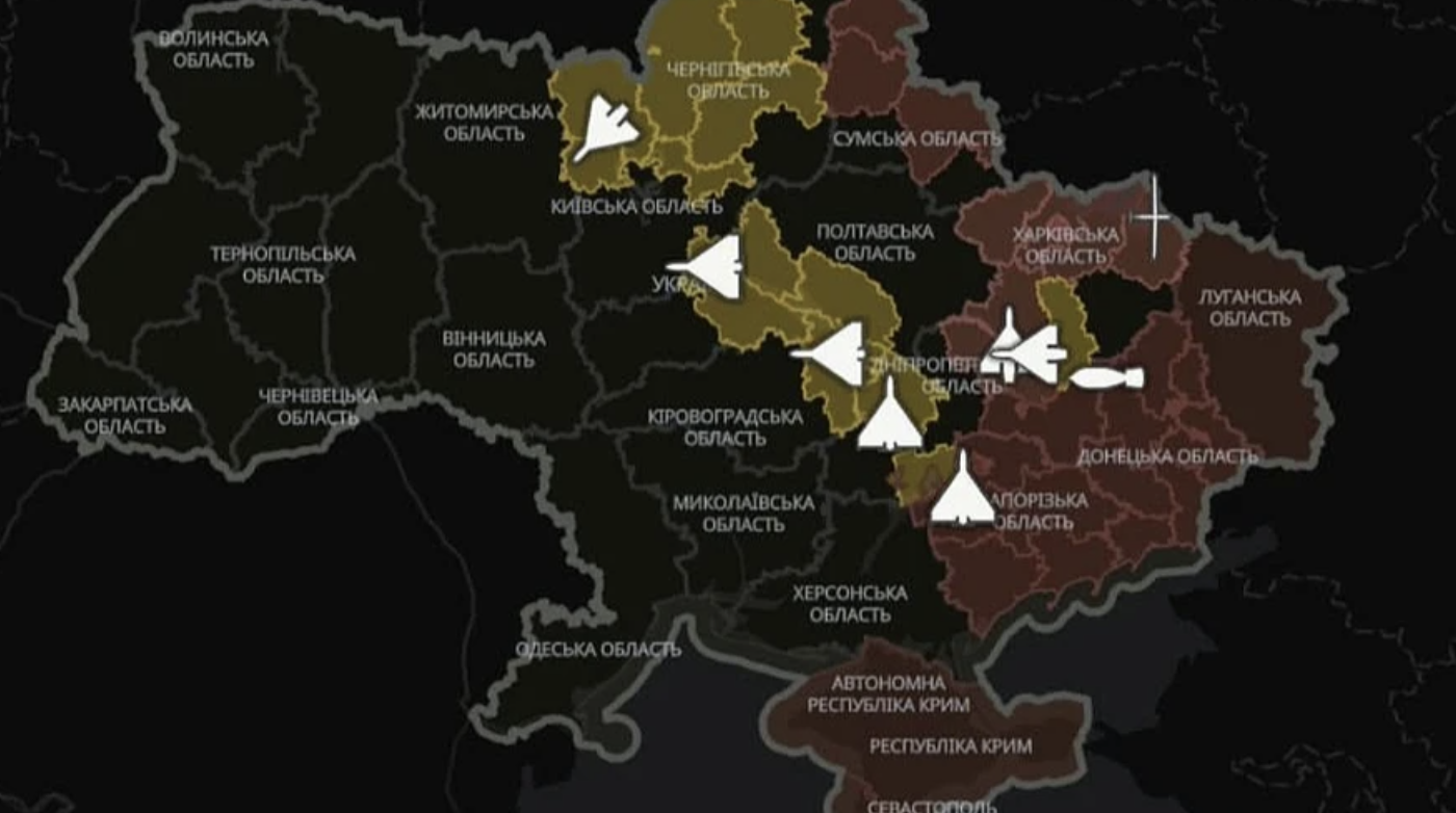 У застосунку «Повітряна тривога» з’явилася карта руху російських ракет і дронів