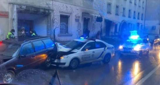 Львівського поліцейського, що розбив 3 автівки, оштрафували на 850 грн