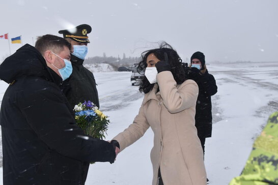 До Києва прибула міністерка національної оборони Канади (відео)