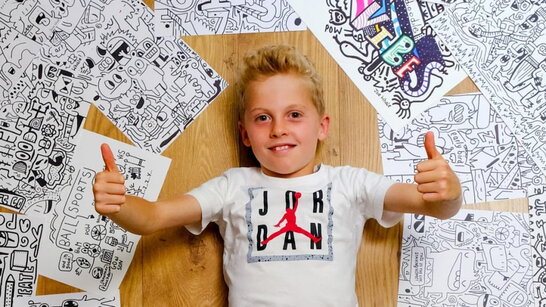 12-річний ілюстратор "The Doodle Boy" буде співпрацювати з відомим брендом