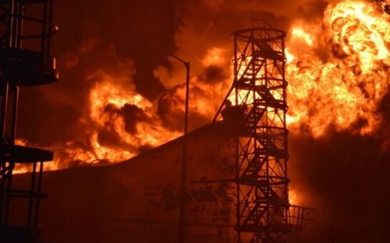 Вночі росіяни обстріляли нафтобазу з пальним на Дніпропетровщині