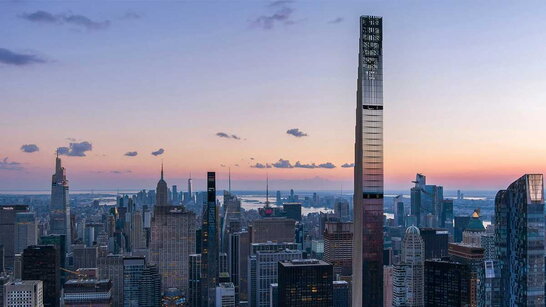 У Нью-Йорку завершили будівництво найтоншого хмарочоса у світі