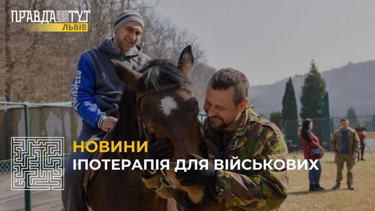 Лікування за допомогою коней: у Львові відновлюють іпотерапію для військових (відео)