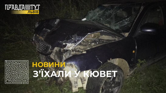 З’їхали у кювет: на Львівщині протягом доби у ДТП постраждало троє людей (відео)