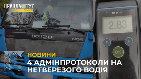 У Львові водій вантажівки спричинив ДТП й втік з місця події (відео)