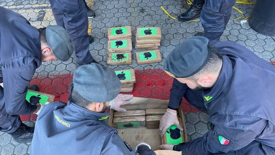 Собака в Італії знайшов 3 тонни кокаїну на 800 млн євро