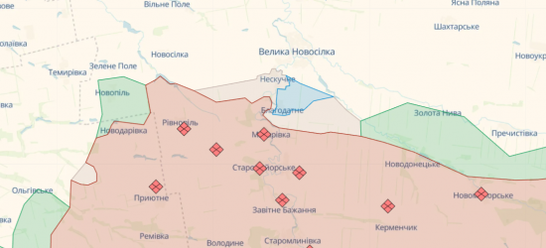 На Донеччині ЗСУ звільнили село Благодатне