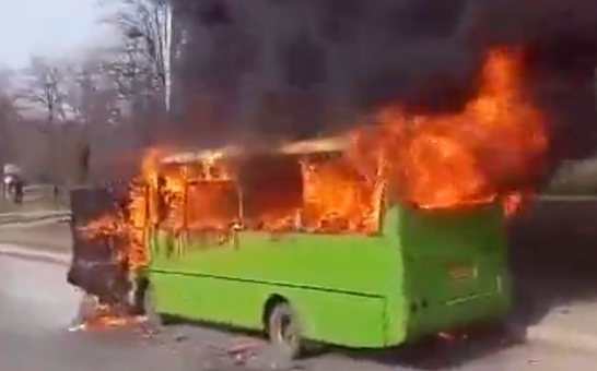 росіяни знищили 70% комунальних автобусів у Харкові