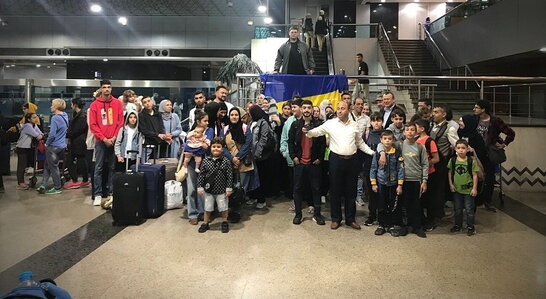 До аеропорту Кишинева прибули 145 українців, евакуйованих із сектору Гази (ВІДЕО)
