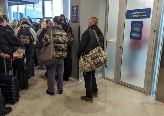 Громадянина Литви із символікою ПВК "Вагнер" затримали в аеропорту Вільнюса