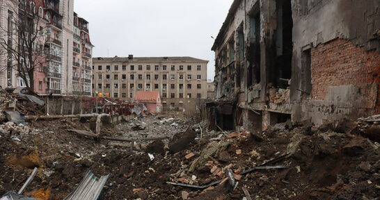 У Харкові було три влучання у центрі міста та вибух газу