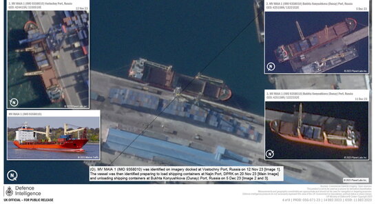кораблі росії завантажуються в порту Північної Кореї: Лондон передав докази в ООН