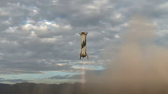 Blue Origin здійснила вже восьму суборбітальну місію з туристами