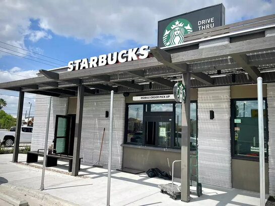 У Техасі відкривається перше, надруковане на 3D-принтері, кафе Starbucks
