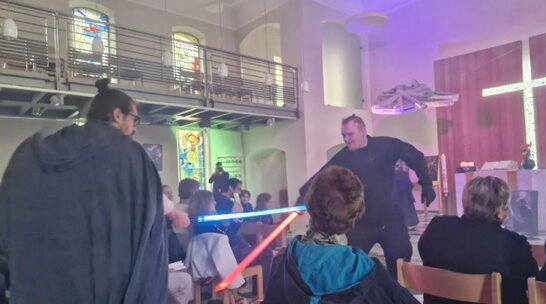 Німецька церква провела богослужіння у стилі "Зоряних воєн"