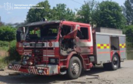 Росіяни знову обстріляли рятувальників на Запоріжжі