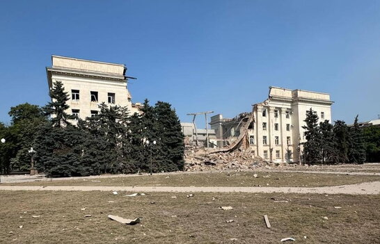 Росіяни вдруге за день атакували Херсонську ОВА — будівля знищена