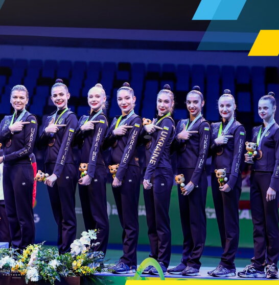 Збірна України з художньої гімнастики здобула бронзу чемпіонату світу в Ріо