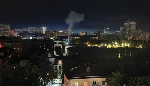 У Росії вибухи й пожежа після атаки дронів на Орел