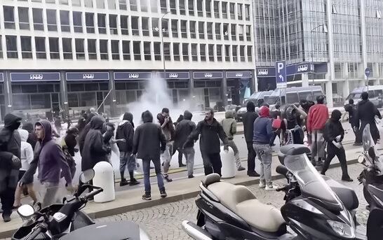 В Італії демонстрації на підтримку Палестини супроводжувалися блокадами та сутичками з поліцією