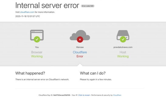 Компанія Cloudflare прокоментувала глобальний збій